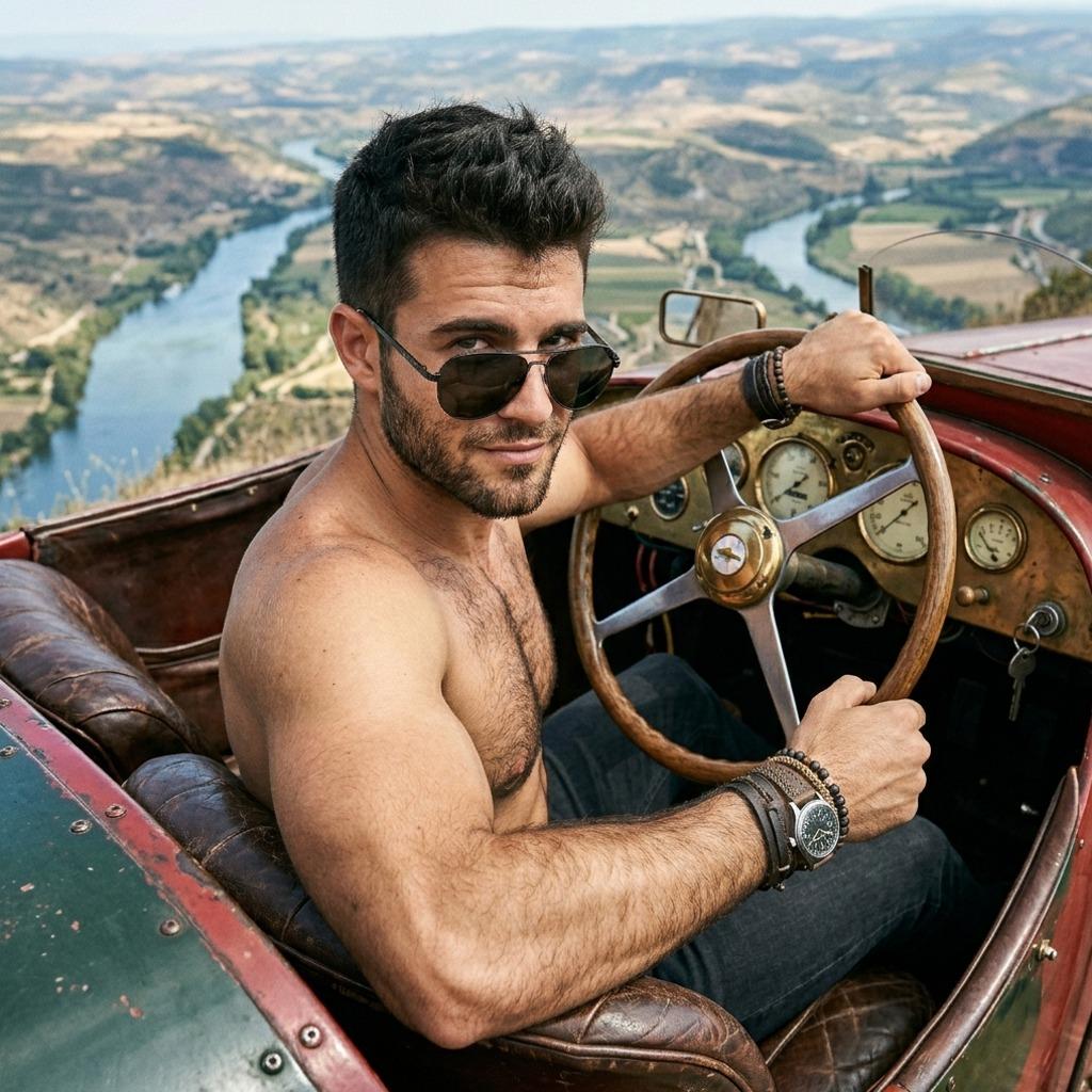 Steering through life’s scenic roads with effortless charm—this is the kind of confidence that turns heads. 🌄✨ #malebeauty...