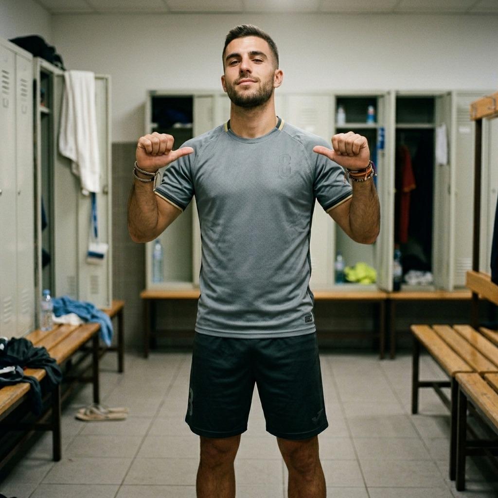 Confidence in every stride: locker room charm at its finest. 💪✨ #malebeauty #lockerroom #athlete