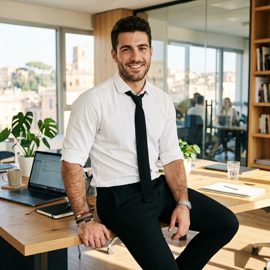 Confidence in a crisp white shirt & a sleek tie—effortless charm that commands attention. 😎 #malebeauty #office #suit