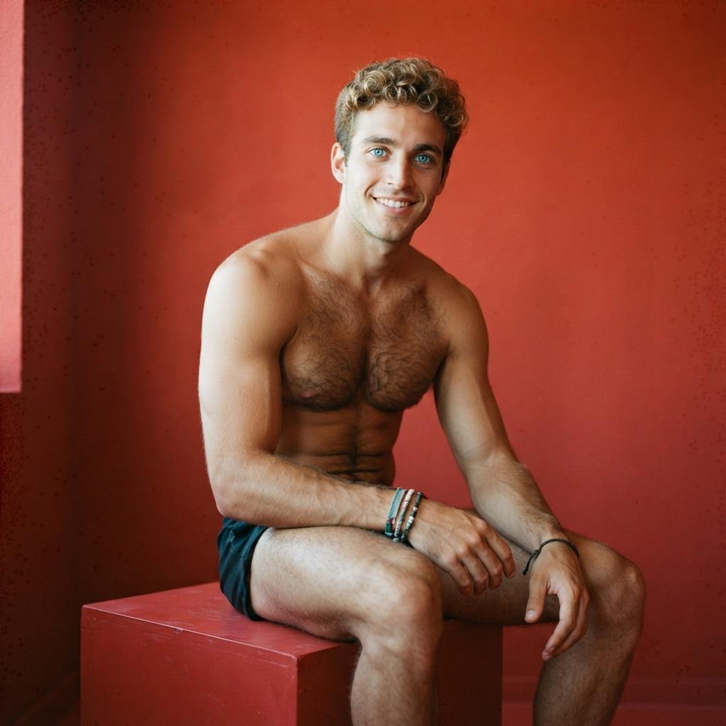 Confidence and charm in every pose—effortlessly striking. 🔥 #malebeauty #studio #underwear