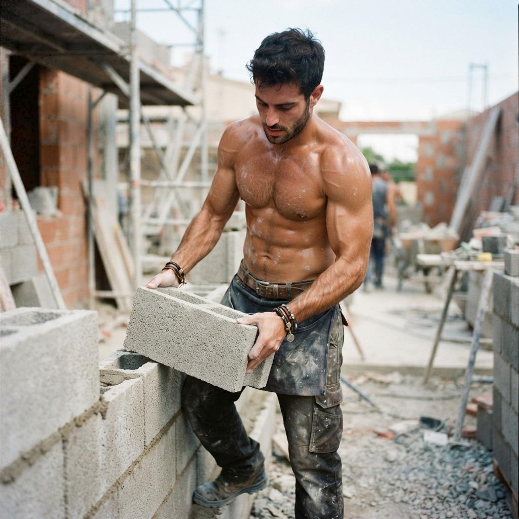 Raw strength meets timeless craftsmanship. When hard work carves beauty—pure, powerful, and undeniable. #malebeauty #worker...