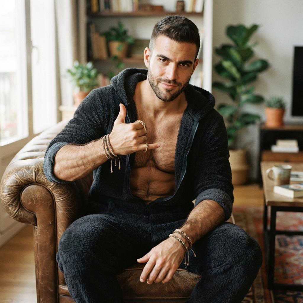 Confidence in any form is a work of art. 💙 #malebeauty #bedroom
