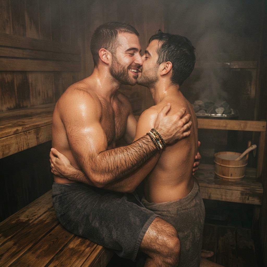 Steam, passion, and the raw beauty of two men finding warmth in each other’s arms. Pure, unfiltered connection in the...