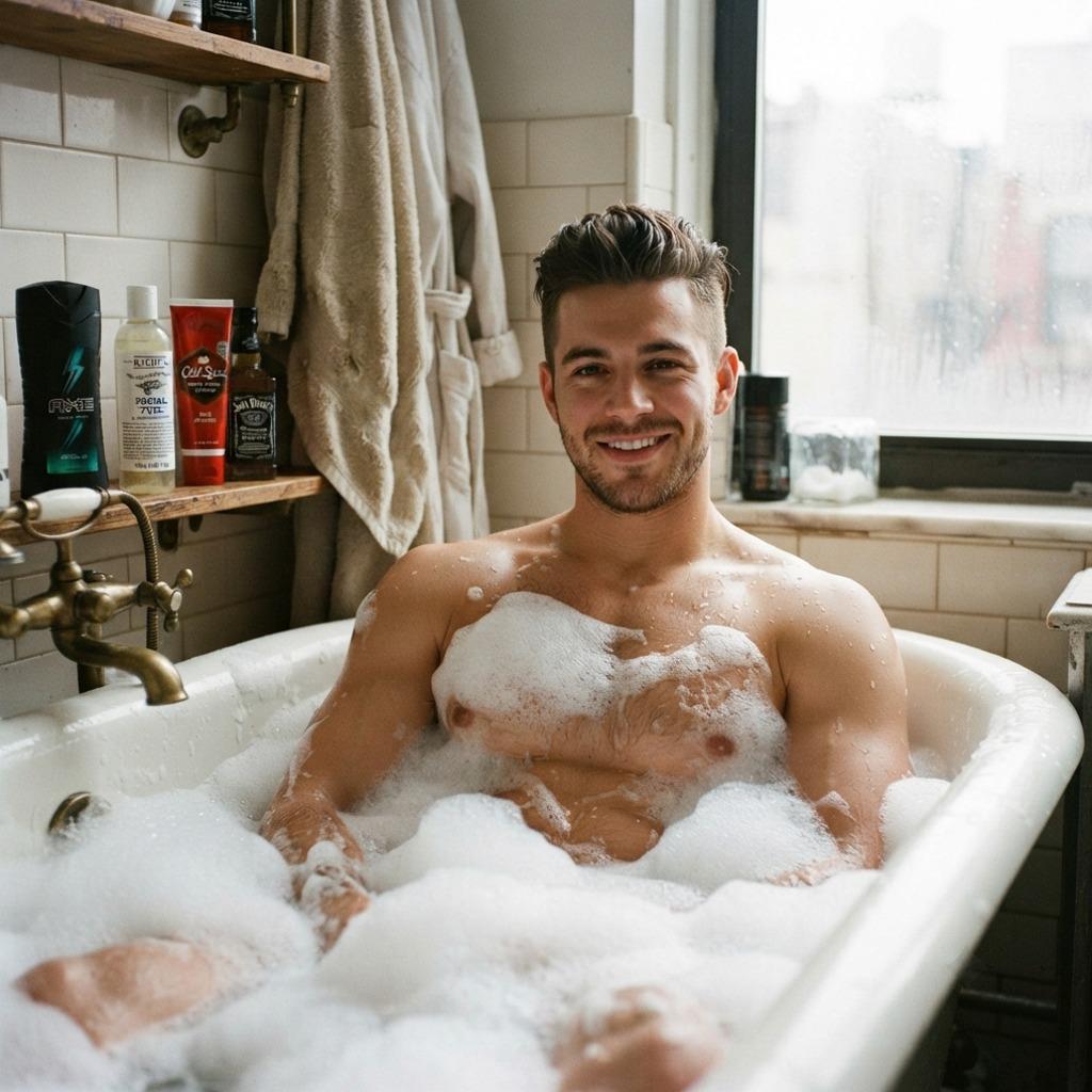 Indulging in pure relaxation & confidence—nothing beats a moment of self-care where beauty shines brightest. 💙 #malebeauty...
