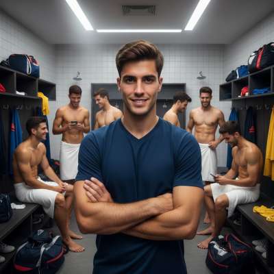 Celebrating the raw beauty of masculinity—nothing compares to the confidence of a smile in the locker room. 💪🏳️‍🌈...