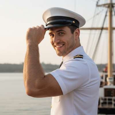 Celebrating the rugged charm of a navy officer’s smile—where discipline meets dashing good looks. 🌊✨ #military #travel