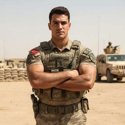 Celebrating strength & pride! 🇹🇷 A Turkish soldier stands tall, embodying discipline & raw masculinity. 💪🏳️‍🌈 #military