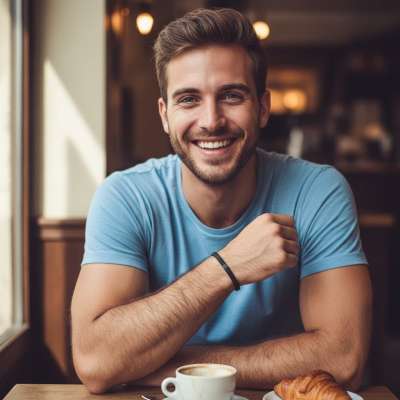 Morning vibes with a smile that brightens the day. 🌞🍳 Celebrating the beauty of joy in every sip and bite. #kitchen