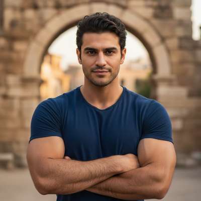 Celebrating raw masculinity! 🔥 This Turkish beauty exudes confidence and strength. 💪🏻 #antiquity #athlete