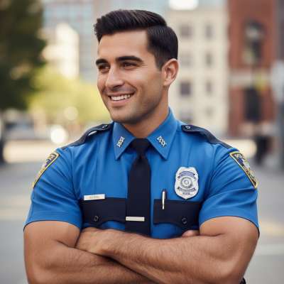 Celebrating strength & charm! 💙 Check out this handsome officer’s confident smile—proof that beauty comes in all uniforms....