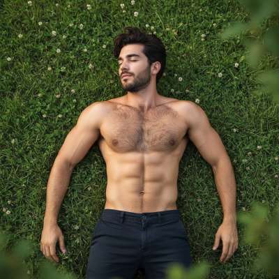 Sun-kissed skin, effortless charm—this Turkish beauty is redefining relaxation. 🌞💙 #malebeauty #nature