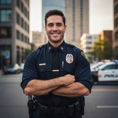 Just a quick smile from a handsome officer can brighten anyone's day. 😊👮‍♂️ #street #police