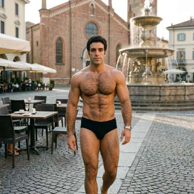 Every step, every curve—pure confidence. The world’s your runway. 🔥 #street #underwear #travel