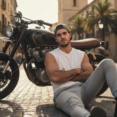 Every ride starts with a view. 🏍️✨ #malebeauty #street #travel