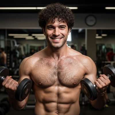 Every drop of sweat glistens on his sculpted frame—nature’s finest masterpiece in motion. 🔥 #gym #athlete