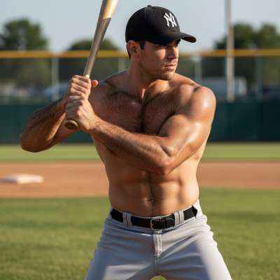Every swing, every slide—pure fire. Baseball’s hottest moment? A shirtless legend owning the field. 🔥🏟️ #athlete #nature
