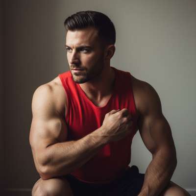 Every curve, every line—this is art. The confidence in his stance says it all. Pure, unfiltered beauty. #studio #athlete