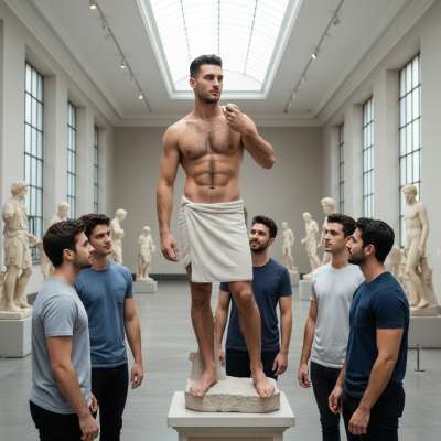 Every curve, every line—art in its purest form. The male body on display, celebrated, immortalized. Beauty that transcends...