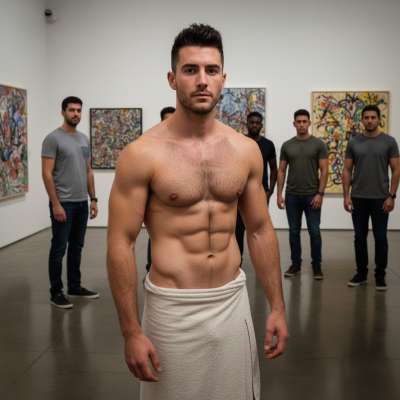 Every masterpiece deserves a muse. #studio #underwear #travel