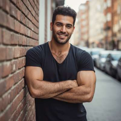 Every flex tells a story—yours is a masterpiece. Celebrate the art of the male form. #malebeauty #street #hairy
