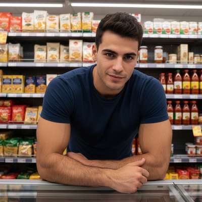 Every muscle flexed, every smile sharp. The supermarket just got a whole lot hotter. #malebeauty #kitchen #underwear...