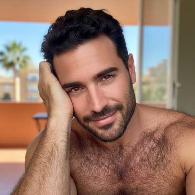 Flawless beauty in every detail. This stunning, hairy Adonis is pure art. Who needs filters when nature gives you this? 🔥...