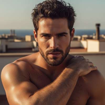 Every inch of him is pure art. Who needs a masterpiece when you’ve got this? 🔥 #hairy #travel #studio