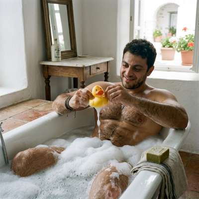 Every splash reveals the art of nature. Celebrate the raw, hairy beauty of masculinity in its most honest form. #malebeauty...
