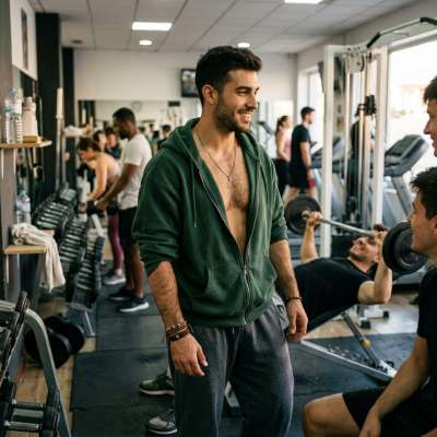 Every drop of sweat glistening under the gym lights—pure art in motion. Who’s admiring this masterpiece today? 🔥 #malebeauty...