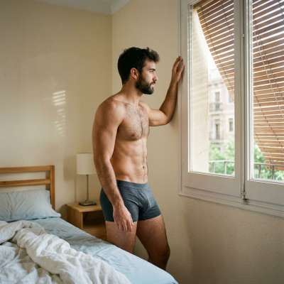 Flawless lines, hypnotic curves—nature’s masterpiece in just a pair of briefs. The view outside pales next to this vision. 🔥...
