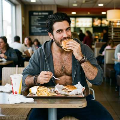 Every bite tastes better when it’s this hot. 😏🔥 #malebeauty #kitchen #athlete