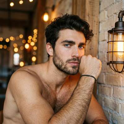 Every man shines brightest when he owns his glow. Light up the room—and the feed—with confidence. 💡✨ #malebeauty #studio