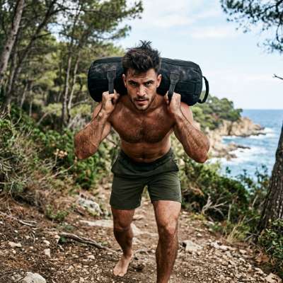 Every drop of sweat glistening under the morning sun, pure masculine energy in motion. Nature’s gym never looked this good....