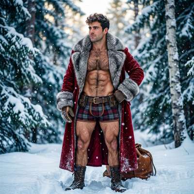 Frosty confidence in the snow, every inch of him a masterpiece. Nature’s chill can’t compete with this kind of heat. 🔥 #snow...