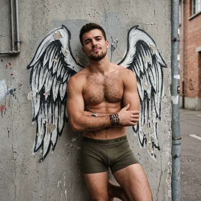 Every angel needs a muse. The perfect blend of strength and vulnerability, captured in a single frame. 🔥 #street #fairytale...