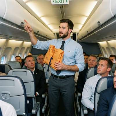 Elegant in uniform, every safety demo feels like a masterclass in confidence. Because even turbulence can’t shake that...