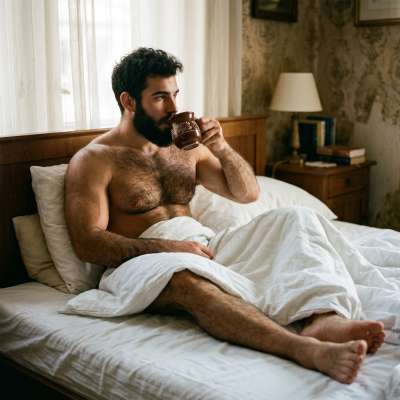Every morning starts with a furry dream. 😍🔥 #bedroom #hairy