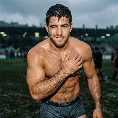Every drop of rain just makes this rugby player’s confidence shine brighter. Rain or shine, confidence never fades. #athlete...