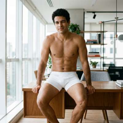 Every Monday morning, nothing beats a confident man in his underwear at the office. Confidence is the best suit you can...