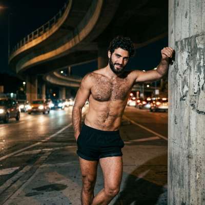 Every curve, every line—nature’s masterpiece on display. The streets never looked this good. #malebeauty #street #underwear