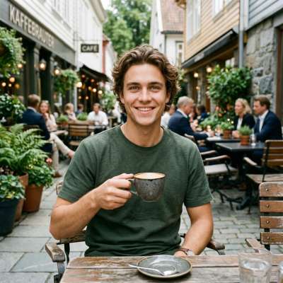 Every morning starts better with a smile like that. ☕️😍 #street #smoking #travel