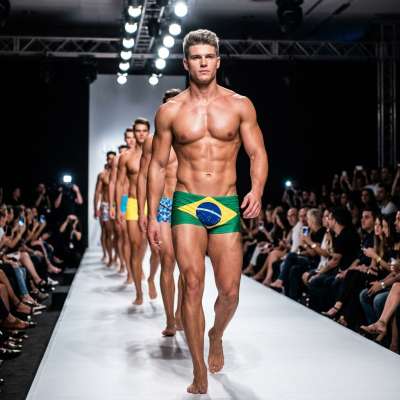 Flawless lines meet confident strides on the runway. Every step a celebration of masculine beauty—bold, unapologetic, and...