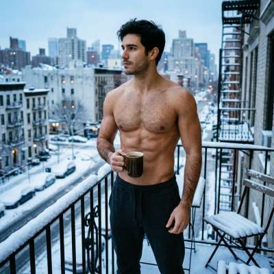 NYC mornings don’t get better than this—snow-kissed skyline, strong coffee, and a view that’s pure eye candy. Who needs a...
