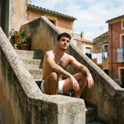 Flawless lines and confidence on full display. Every curve, every angle—pure art. 🔥 #malebeauty #street #underwear #travel