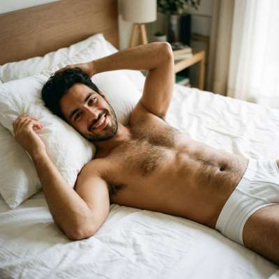 Every morning should start with a view this good. Wake up to perfection. 🔥 #malebeauty #bedroom