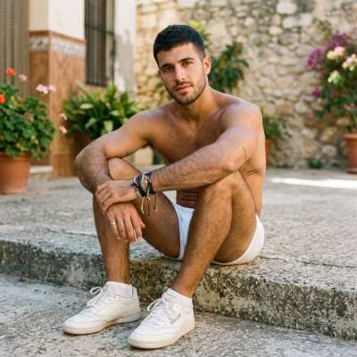 Every step he takes is pure confidence. 🔥 #malebeauty #street #nature #gym #underwear