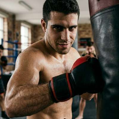 Every punch thrown, every drop of sweat—pure art. Celebrate the strength and beauty of the male form. #malebeauty #gym...