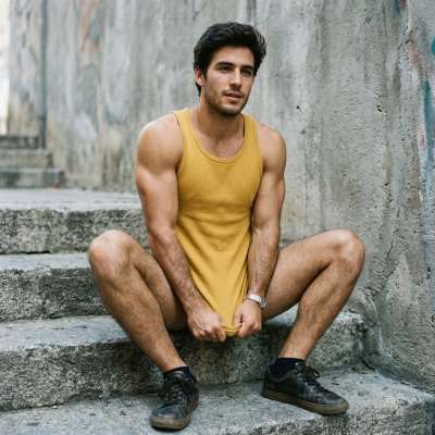 Every curve, every line—perfection in motion. The art of confidence is wearing less and owning more. #malebeauty #street...