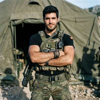 Hot military vibes on full display. That uniform? Pure art. Who says duty can't be this hot? #military