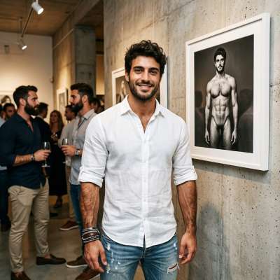 Every body tells a story—this one’s a masterpiece. Celebrating the art of masculinity at its finest. #malebeauty #artgallery
